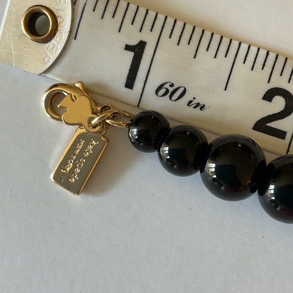 Kate Spade black glass bead statement necklace - Picture 13 of 13
